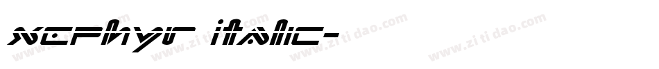 Xephyr Italic字体转换